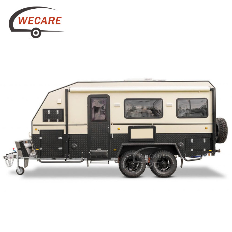 Wecare Luxury Off Road motorhome camper Trailer Rv Motor home offroad camping caravan Travel Trailer with Bathroom And Kitchen