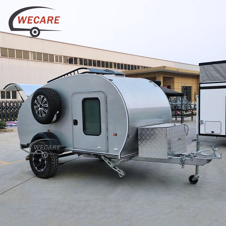 Wecare Factory Custom Mini Off Road Teardrop Caravan Camper Trailers Small Travel Trailer For Sale