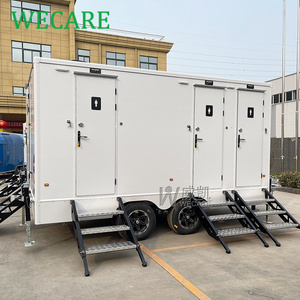 Wecare  vip mobile luxury portable shower washroom restroom toilet trailer outdoor portable manufacturers