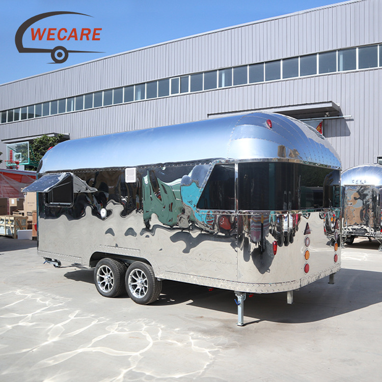 Outdoor mobile party trailer offroad camper trailer airstream travel trailer luxury caravan with bathroom for sale in usa