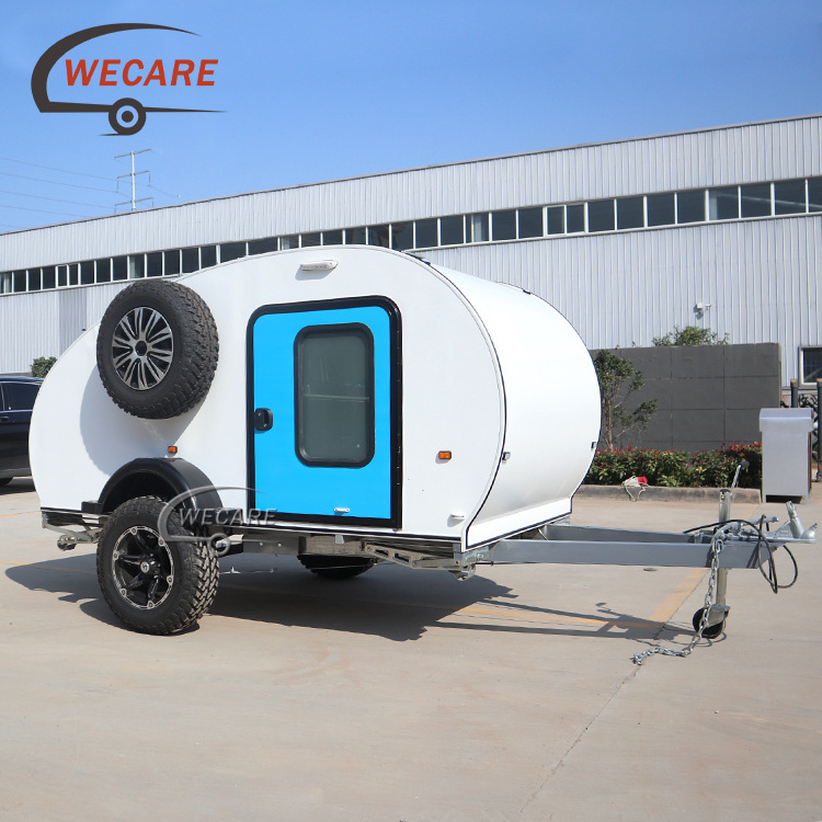 Wecare Factory Custom Mini Off Road Teardrop Caravan Camper Trailers Small Travel Trailer For Sale