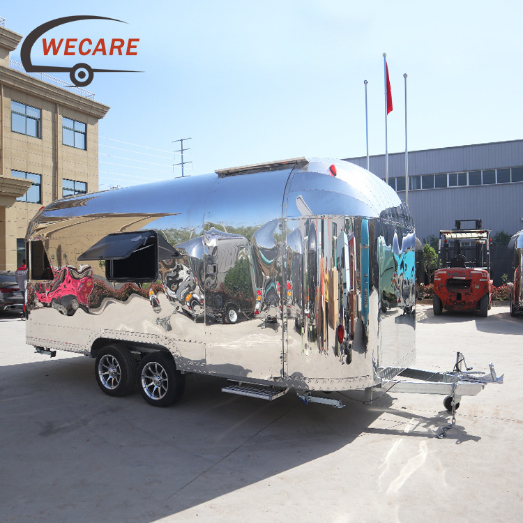 Outdoor mobile party trailer offroad camper trailer airstream travel trailer luxury caravan with bathroom for sale in usa