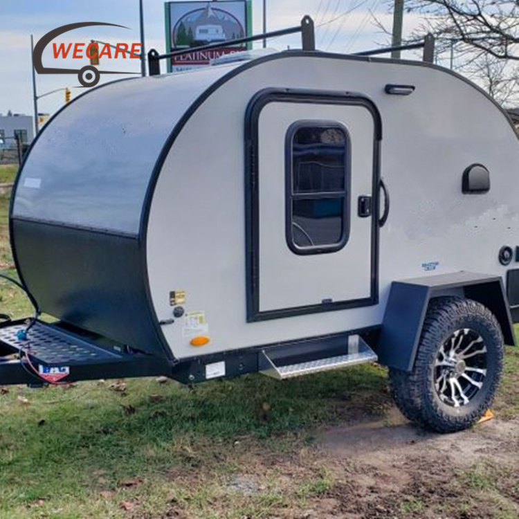 Factory Price Small Camping Caravan Australian Standard Travel Trailer Mini Off Road Teardrop Camper Trailer For Sale