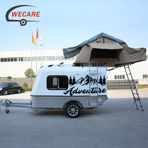 Wecare Classical Rv Motorhome Motorcycle Campers Small Lightweight Camping Trailers Camper Trailer