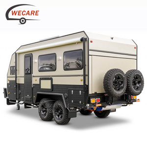 Wecare Luxury Off Road motorhome camper Trailer Rv Motor home offroad camping caravan Travel Trailer with Bathroom And Kitchen