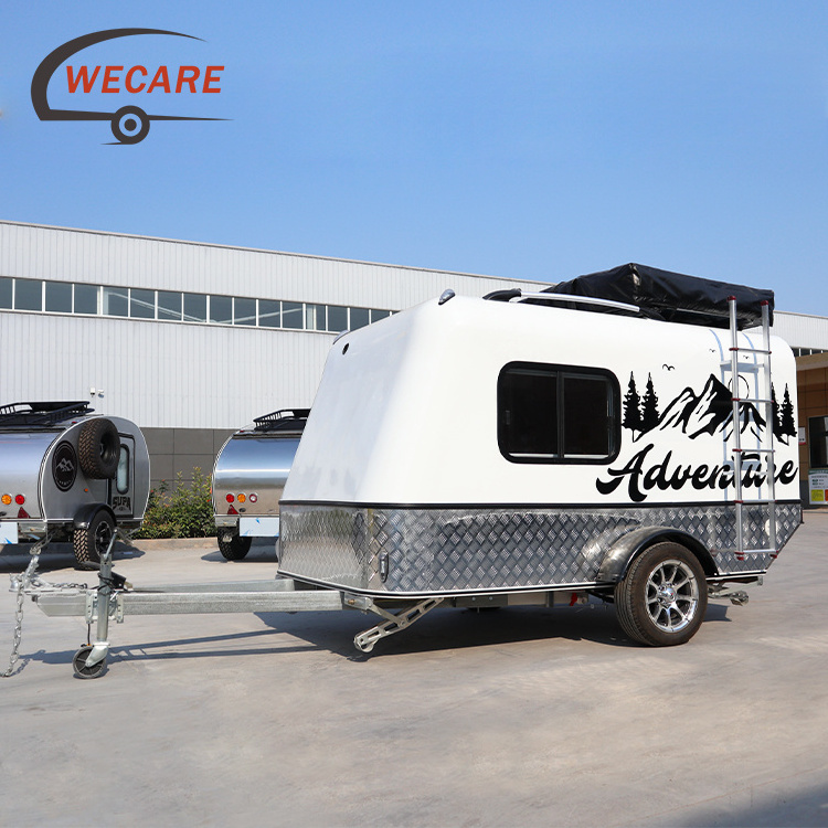 Wecare Classical Rv Motorhome Motorcycle Campers Small Lightweight Camping Trailers Camper Trailer