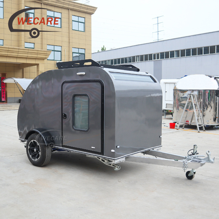 Wecare wholesale small teardrop camper trailer australian standard mini teardrop caravan manufacturers for sale