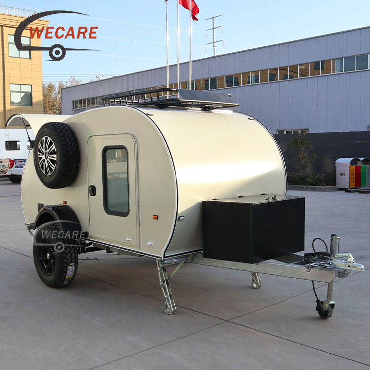 Wecare Factory Custom Mini Off Road Teardrop Caravan Camper Trailers Small Travel Trailer For Sale