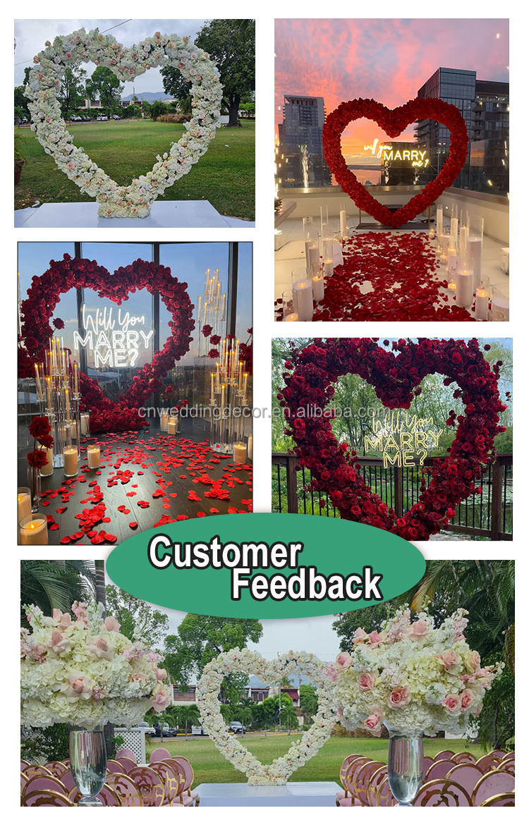 Stunning Rose Arch Metal Frame 3d Flowers Arch Wedding Silk Floral Swag Backdrop Stand Event