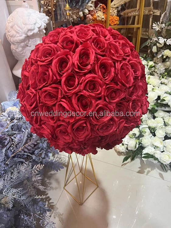 Flowers Bouquet Flower Balls For Reception Event Artificial Roses Table Centerpieces Weddings Decoration