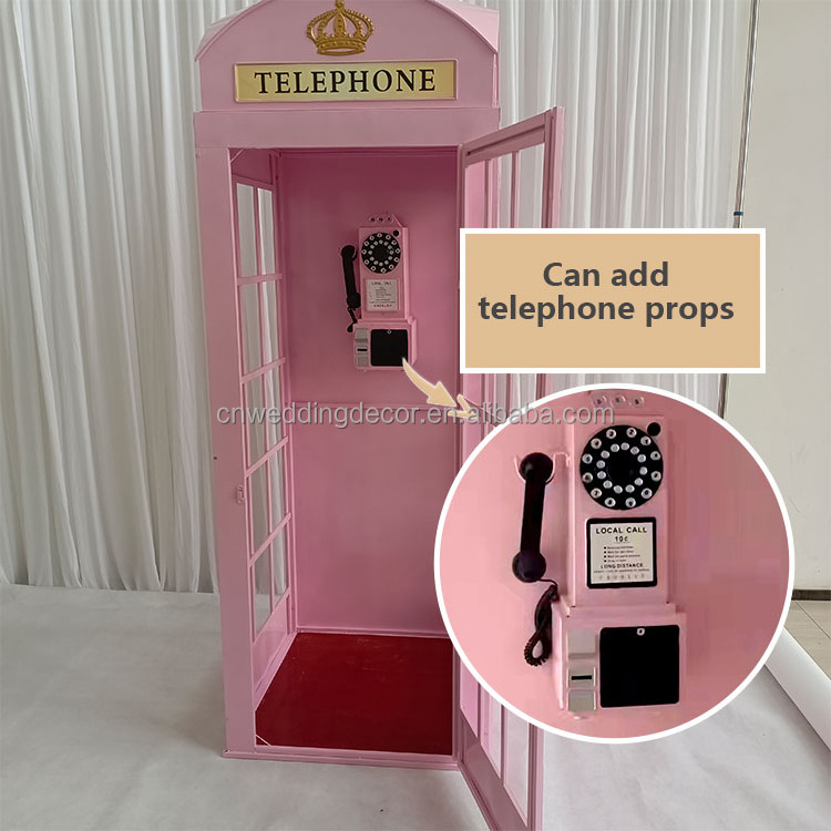 Hot Sale Wedding Decoration London Style Telephone Box Telephone Pavilion Telephone Booth for Sale