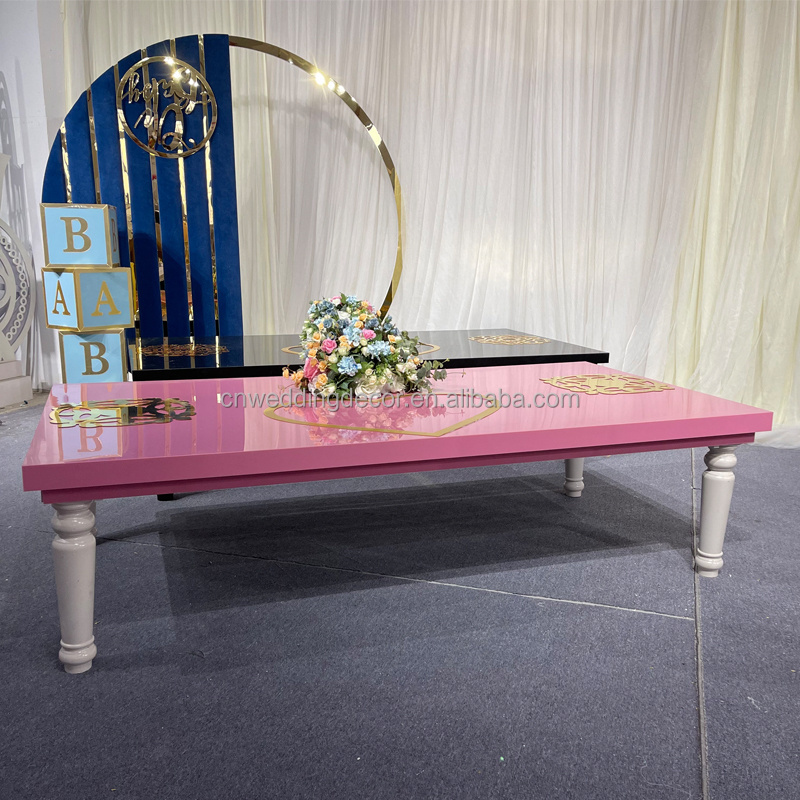 children furniture pink baby table kids table for birthday party decoration