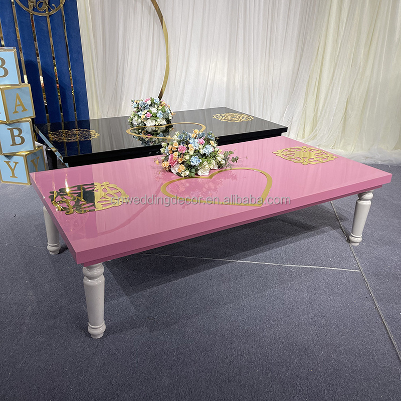 children furniture pink baby table kids table for birthday party decoration