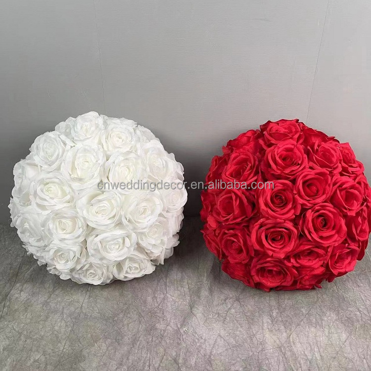 Flowers Bouquet Flower Balls For Reception Event Artificial Roses Table Centerpieces Weddings Decoration