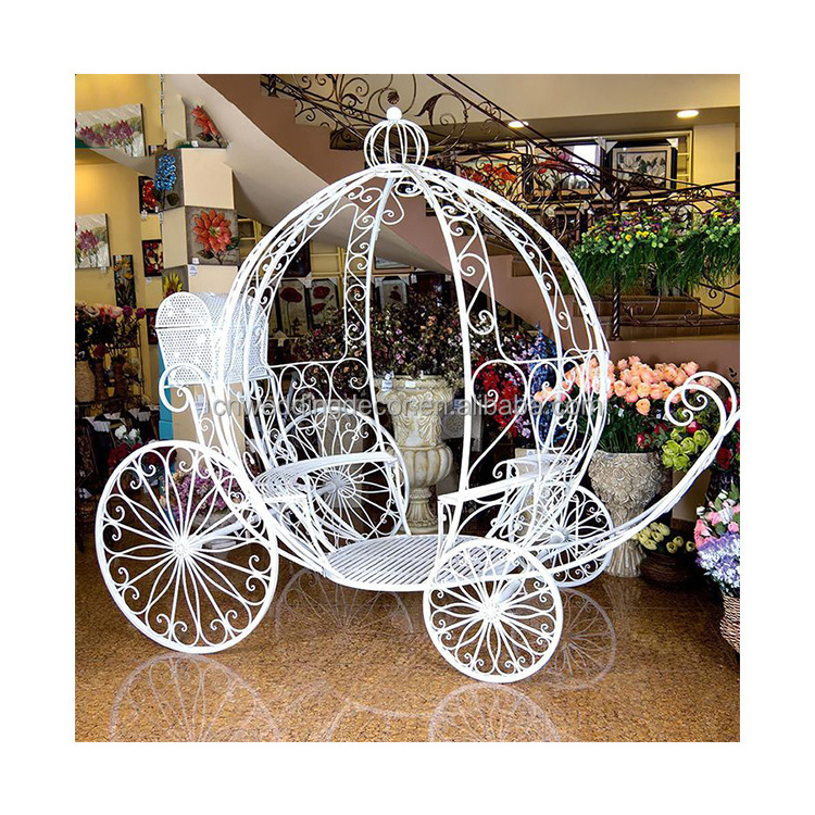 Pumpkin horse carts wedding cinderella royal carriage for princess