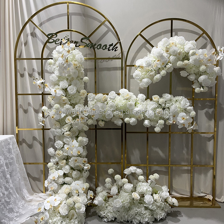 Real Touch Flower Plastic Plant Manufacturers Artificial arrangement floral white rose Artificial Flower For Out Door Decoration