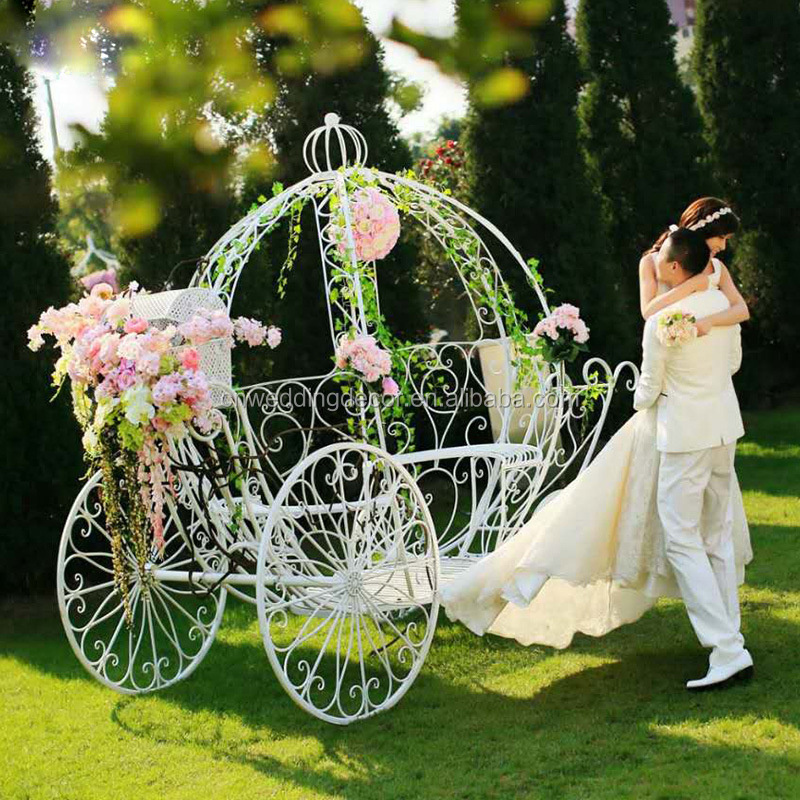 Pumpkin horse carts wedding cinderella royal carriage for princess