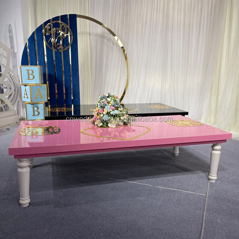 children furniture pink baby table kids table for birthday party decoration