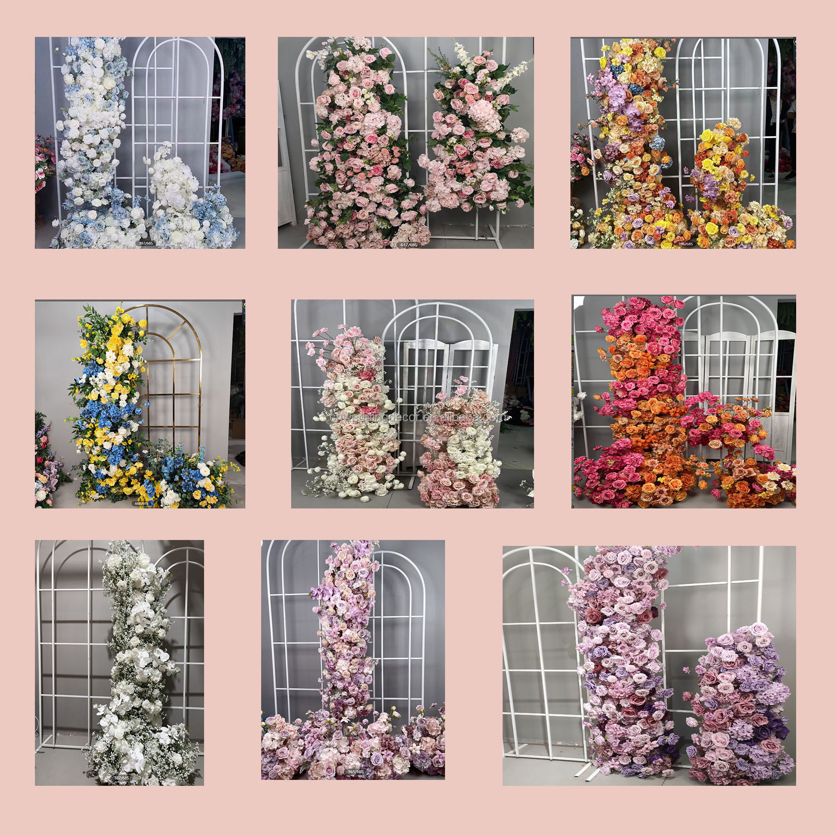 Real Touch Flower Plastic Plant Manufacturers Artificial arrangement floral white rose Artificial Flower For Out Door Decoration