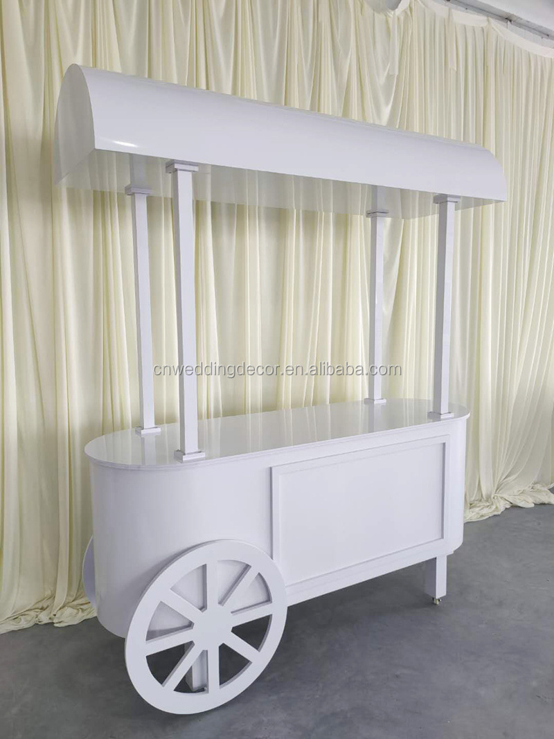 Sweetheart wooden candy display cart victorian cart for wedding flower decoration