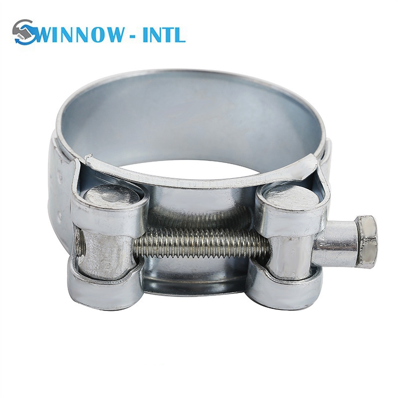 Heavy Duty Stainless Steel Robust High Pressure European Type Single Bolt Pipe Clamps