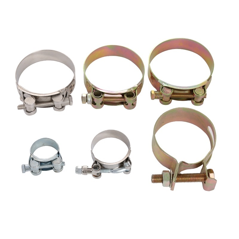 Heavy Duty Stainless Steel Robust High Pressure European Type Single Bolt Pipe Clamps