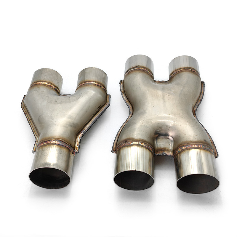 Exhaust Pipe Muffler System Customized Stainless Steel Material universal X Y exhaust pipe