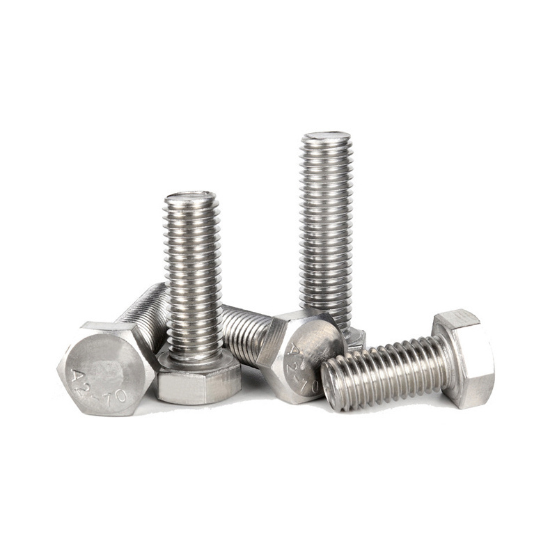 Bolts manufacturers Customized stainless SS304 316 or carbon steel 4.8 8.8 12.9 Grade DIN 933 Full Threaded Hex Bolt