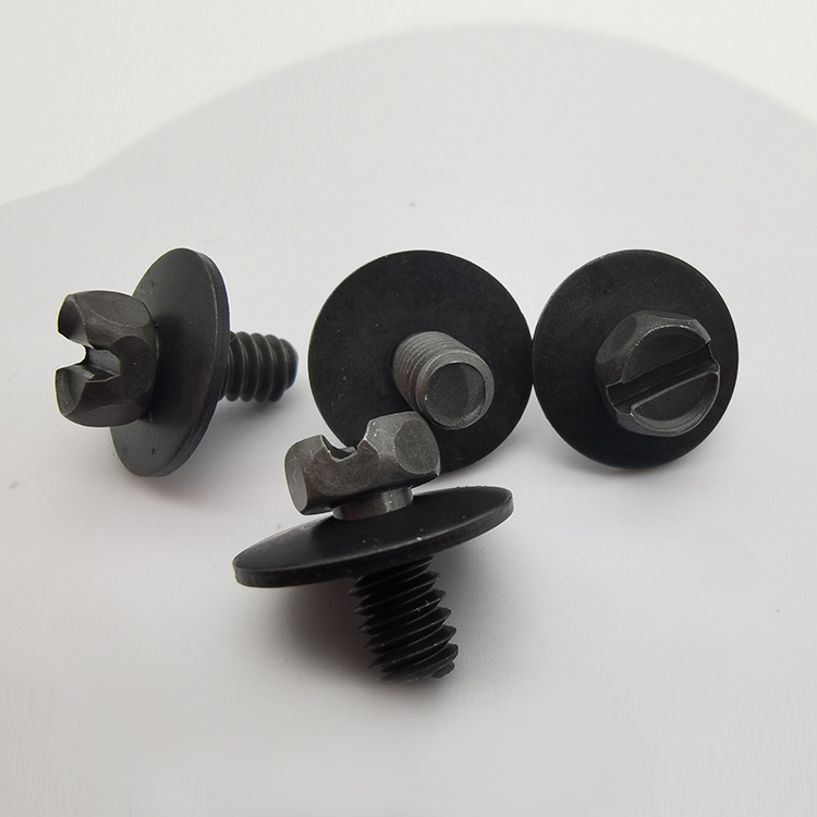 Bolts Manufacturer Blackened black oxide M2M3M4M5M6 Large gasket and slotted in one line Hex Head bolts Combination Screws