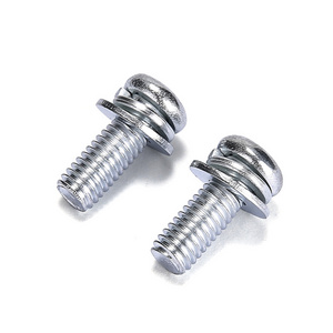 M3 M4 M5 M6 M8 carbon steel grade 8.8 10.9 12.9 combination screws with spring washer