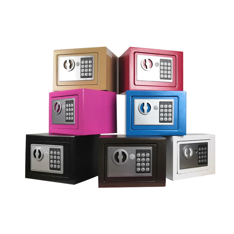 WEIERXINSAFE Custom Mini Money Jewelry Digital Electronic Lock Safe Box Home Safe Box wit Lock