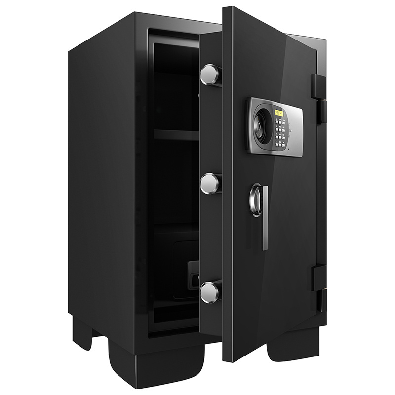 Bank deposit secure home office fire box 2 key locks cabinet document fireproof safe