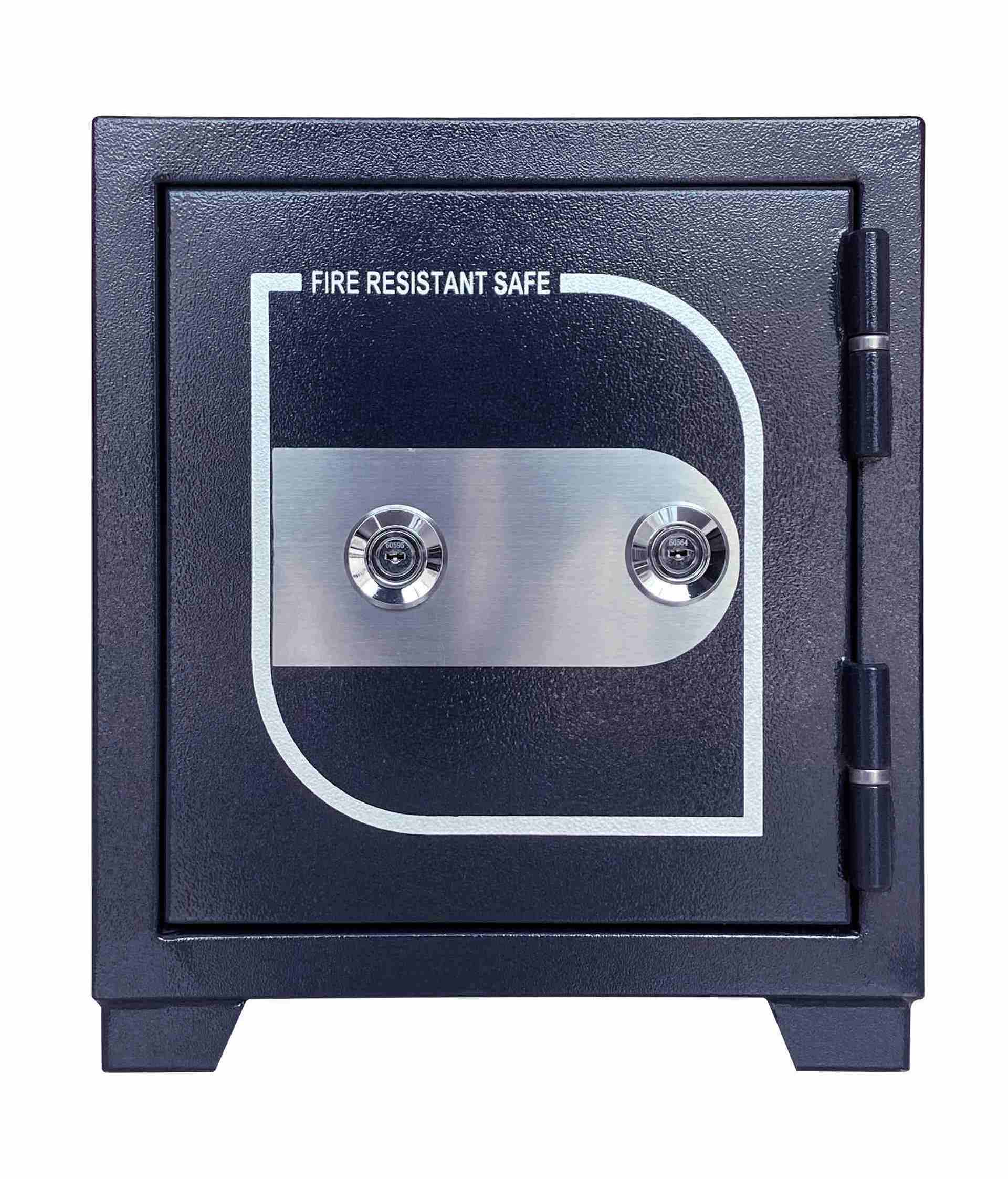 New Designed One Hour Fire Resistant Safe Customized Routine Small Size Double Keys Lock System Safe Box