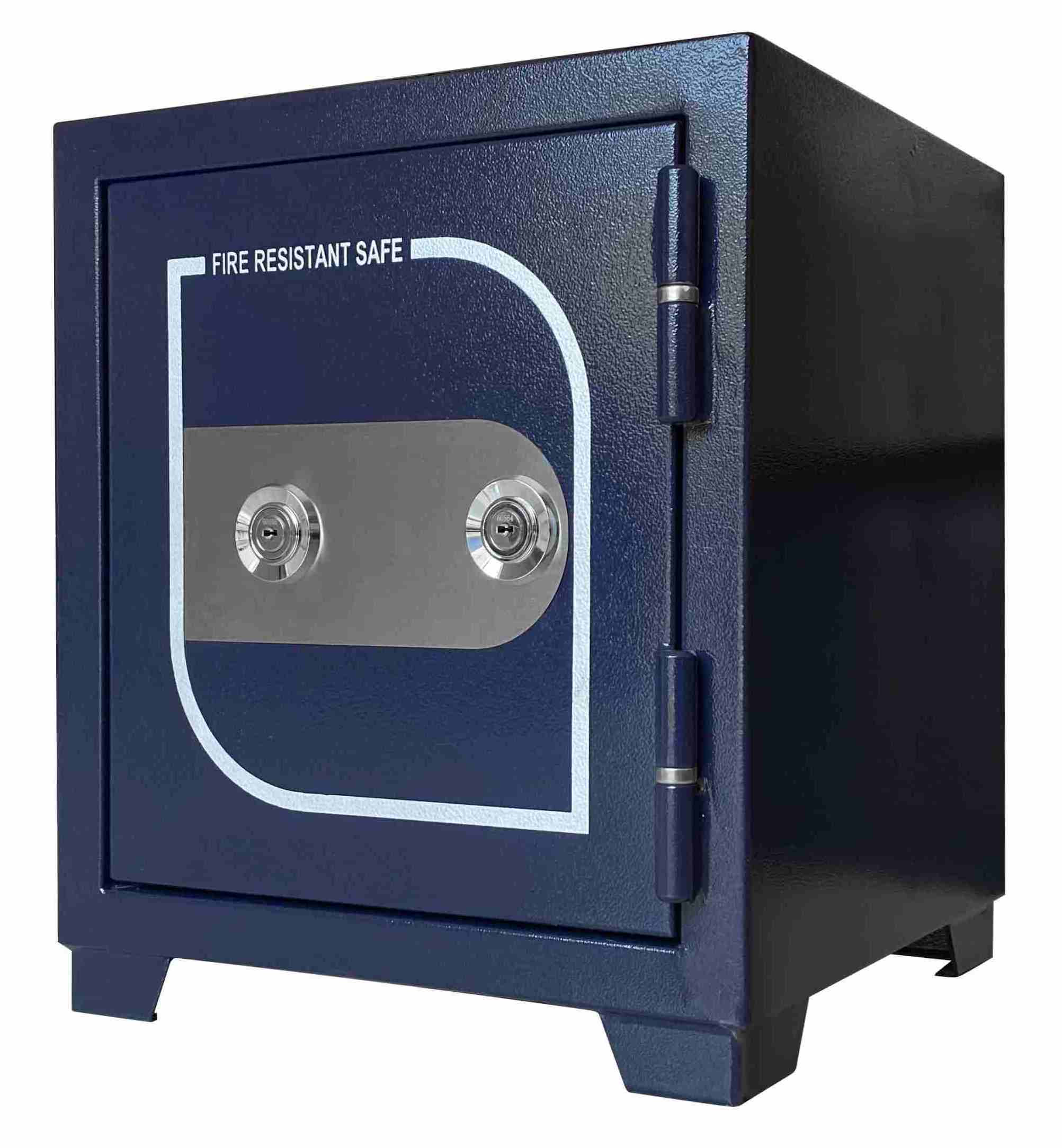 New Designed One Hour Fire Resistant Safe Customized Routine Small Size Double Keys Lock System Safe Box