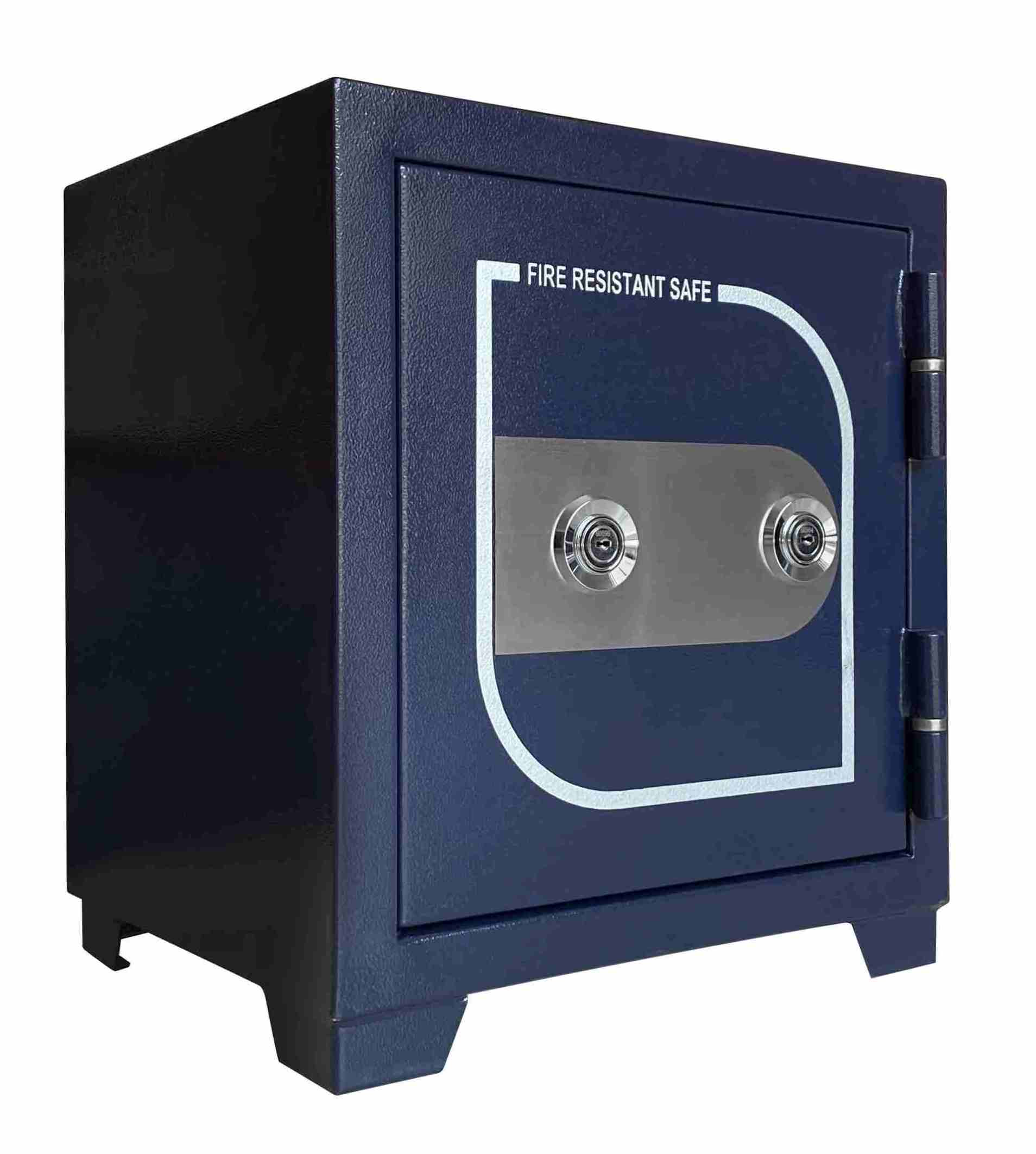 New Designed One Hour Fire Resistant Safe Customized Routine Small Size Double Keys Lock System Safe Box