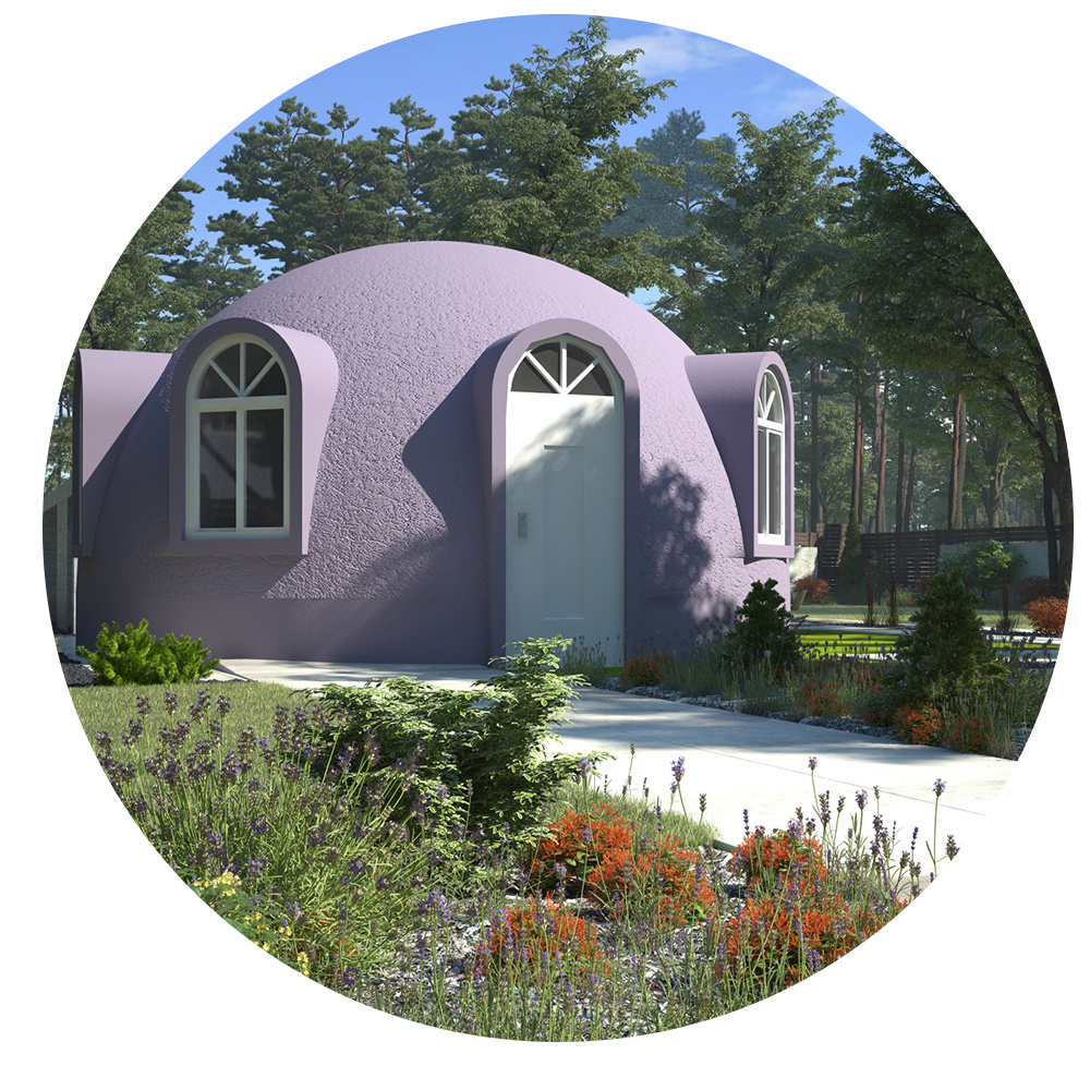 Fast Construction Low Cost sale prefabricated dome houses for winter japanese graphene dome house with bathroom