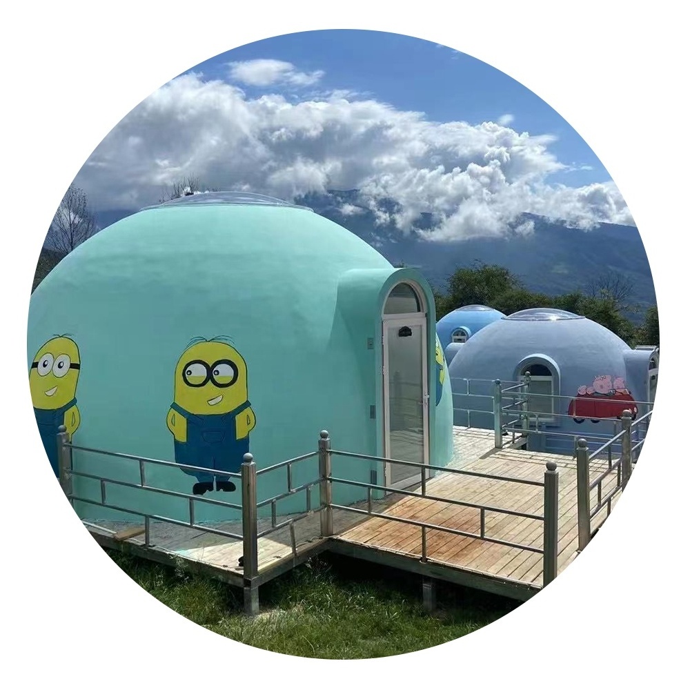 Dome house kits Modular structure accelerator room Characteristic homestay igloo house