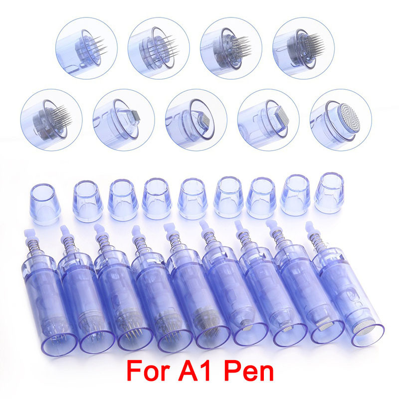 Dr Pen A1 A6 Cartridge Classic Derma Pen Needle Tips Blue Auto Micro Needles/12 Needles/36 Needles Derma Micro Cartridge