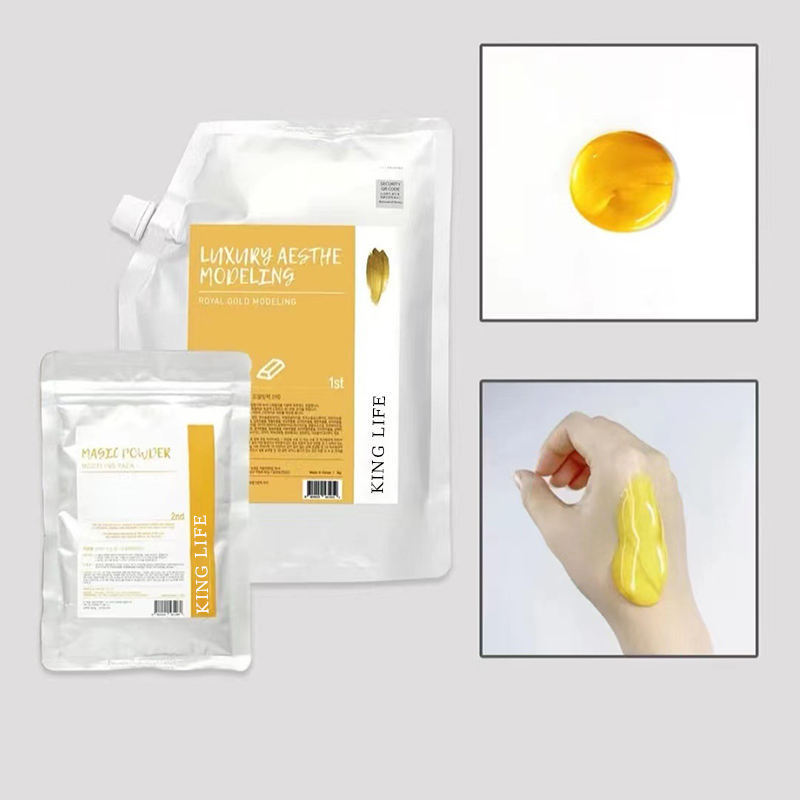 2023 Facial Masks Beauty Spa Peel Off Rose 24k Gold Modeling Jelly Mask 1kg Powder Korean Gel Facial Mask