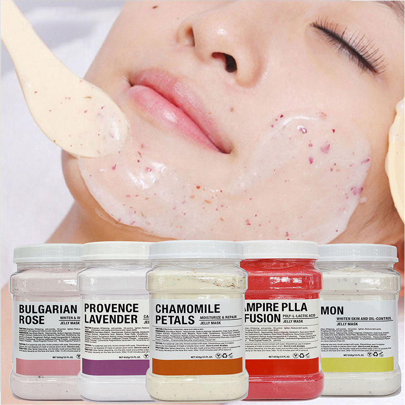 2023 Hot Selling Natural Collagen Organic Clean Peel Off Jelly Rubber Mask Anti Wrinkle Moisturizing Powder Jelly Facial Mask