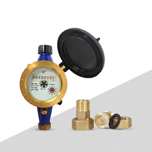 prices remote reading water flow meter DN15-DN50 dry dial brass bady water meter manufacture