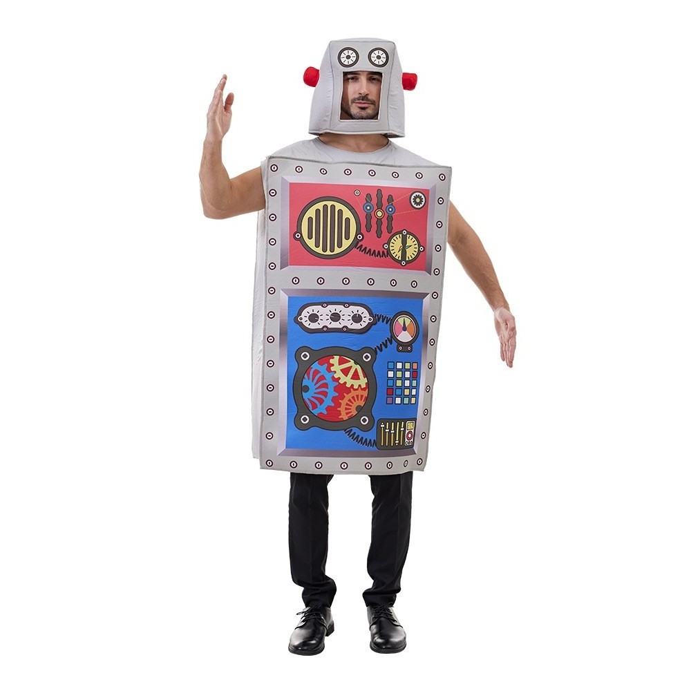 Robot Sponge Alien Cosplay Clothes Performance Party Wear Costume for Adult Man Woman Halloween Carnival