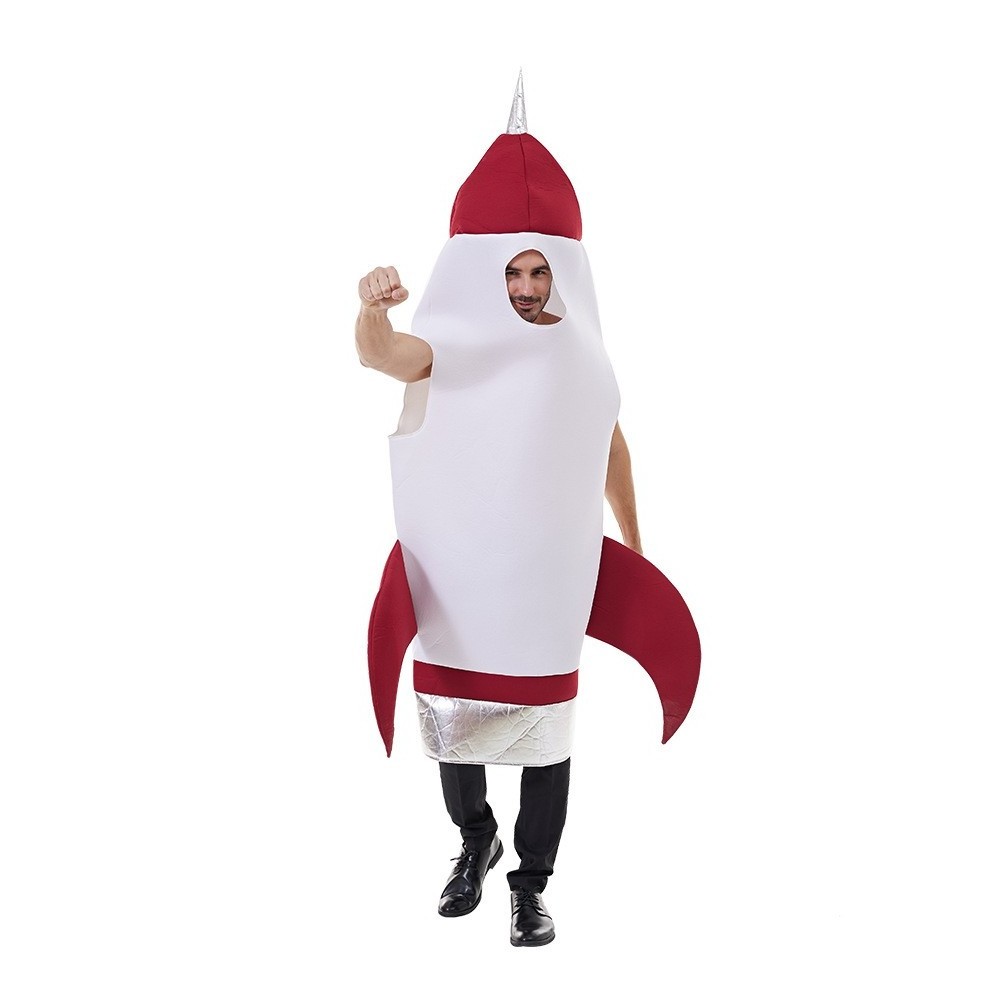 Spaceship Rocket Funny Cosplay Clothes Performance Party Wear Prom Costume for Man Woman Halloween Carnival