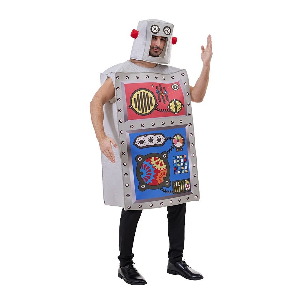 Robot Sponge Alien Cosplay Clothes Performance Party Wear Costume for Adult Man Woman Halloween Carnival