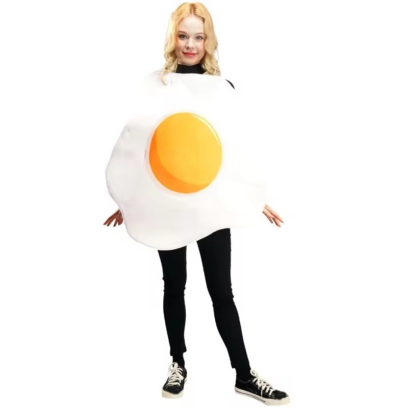 Funny Cute Costume Halloween Carnival Wear Christmas Party Clothes Clothing Food Egg Cosplay Costume For Adult Women