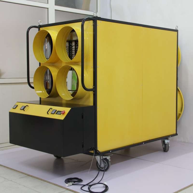 WBH8000 Waste Oil Heater Container Drier High Efficiency KVH8000 Air Heater With Air Compressor