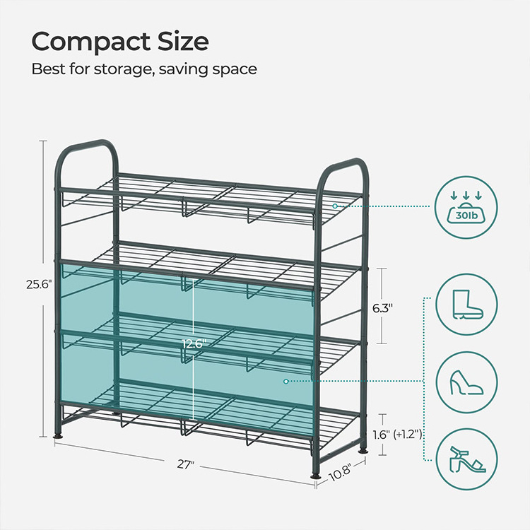 Hot Sale Steel Shoe Rack Multifunction Group Device Rack Student adjustable Non-Woven Multilayer Simple Storage Shoe Rack