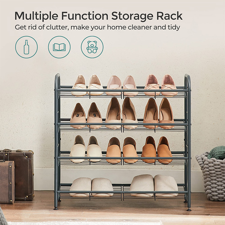 Hot Sale Steel Shoe Rack Multifunction Group Device Rack Student adjustable Non-Woven Multilayer Simple Storage Shoe Rack