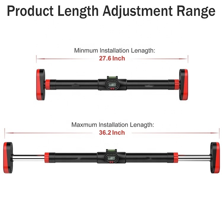 Wellshow Sport Pull Up Bar for Doorway No Screw Strength Training Bars with LCD Display Counter No Drilling Easy Installation