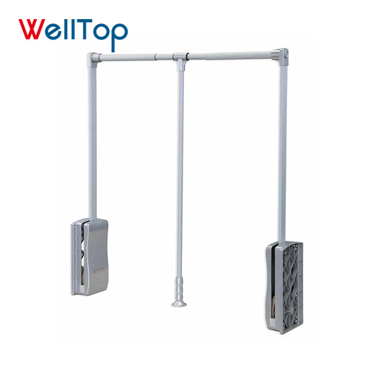 Pull Down Side Mounted Wardrobe Hanger Lift system Closet Rod Adjustable Rob for Closet pull down clothes lift VT-10.046